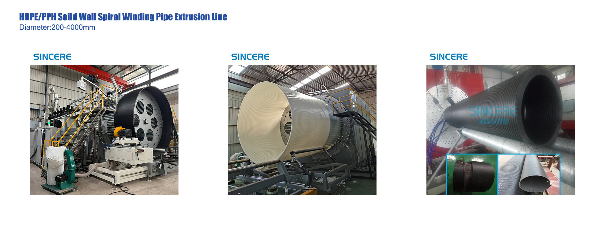 qualité Ligne d'extrusion de tuyaux en spirale usine