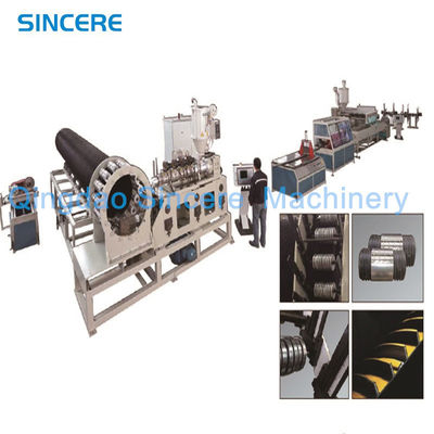Dòng ống xả xoắn ốc dây chuyền ống xả xả thép thép thép nhựa