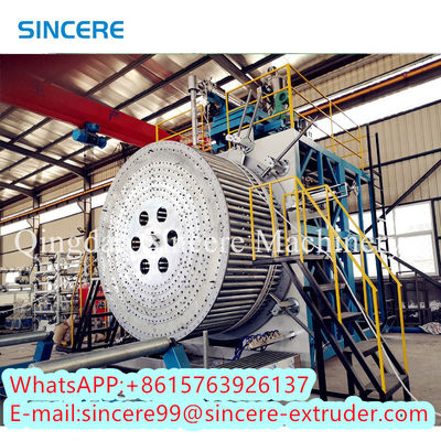 PE PP HDPE Wund Manhole Spiral Pipe Extrusion Line Kerongkongan Dinding