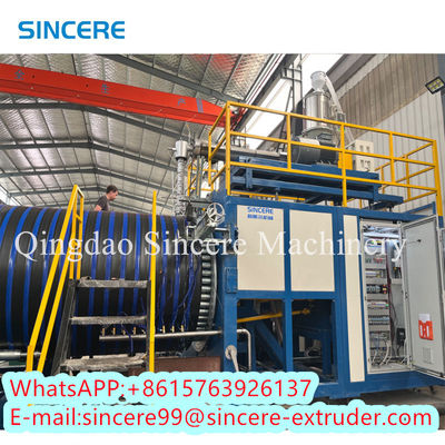 Nhà máy máy dây chuyền đẩy ống xoắn ốc HDPE PVC tự động DN300