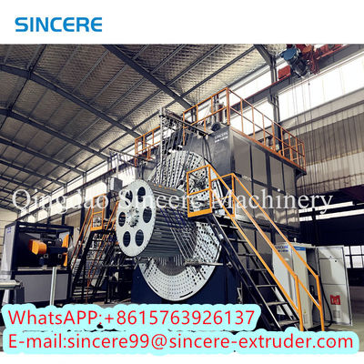 PLC 열탄화 스파이럴 PP PPR PE PVC HDPE 파이프 생산 라인 기계 추출기