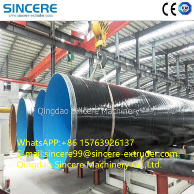 Công nghiệp 3pe xoắn ốc thép ống phủ dây chuyền Fusion Bonded Epoxy tùy chỉnh