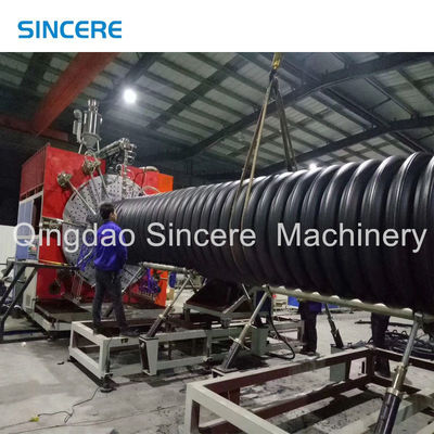 Wzmocnione zwrotne kanalizacyjne maszyny do produkcji rur Hdpe Manufacturing Extruder