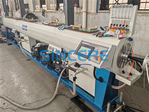 ABB Frequency Control 20-110mm Plastic Pipe Extruder Streamline Production Process
