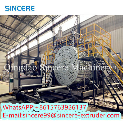200mm-6000mm Diameter HDPE PP PPH Spiral Pipe Extrusion Line With High Output Of 500-1200kg/h
