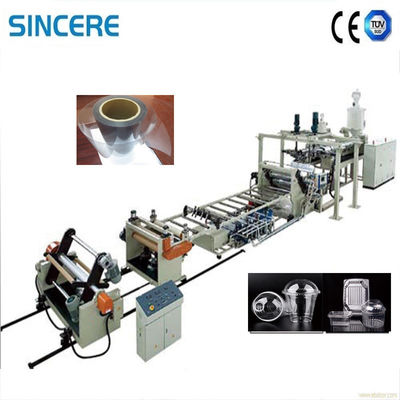 Multi Layer Pvc Sheet Extrusion Machine Air Cooling / Water Cooling