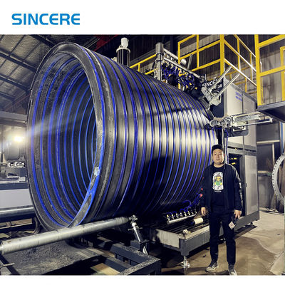 Siemens HDPE Spiral Winding Pipe Manholes Making Machine Extrusion Line