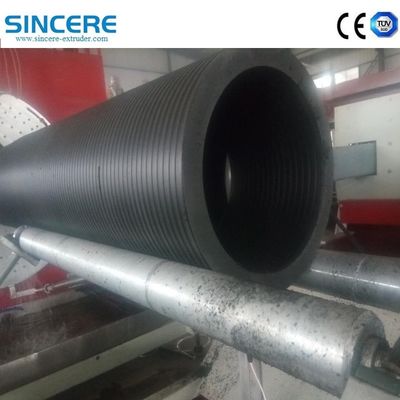 HDPE PPH 300-800kg/h Output Continuous Spiral Soild Wall Pipe Tank Production Line