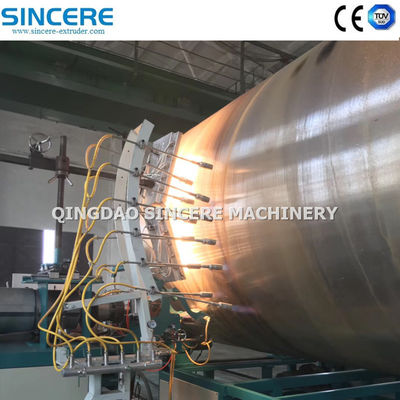 Plastic Solid Wall Spiral Winding HDPE Pipe Stormwater Sewerage Pipe Production Machine Line
