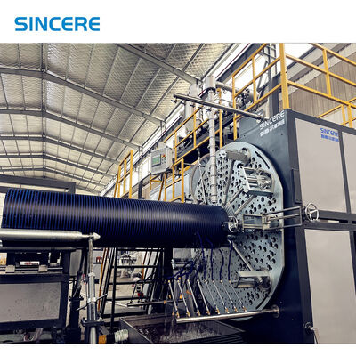 1200-3600mm HDPE Spiral Winding Pipe Production Line Extrusion Making Machine for Hollow Wall Corrugated Pipe