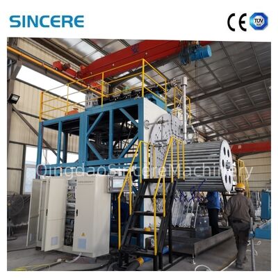 HDPE Spiral Pipe Extrusion Line with Single Screw Extruder for 500-1200kg/h Max Output and 0.1-30m/Min Production Speed
