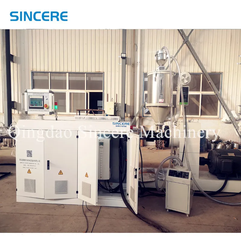 Máy sản xuất ống nhựa polyethylen củng cố PVC 0
