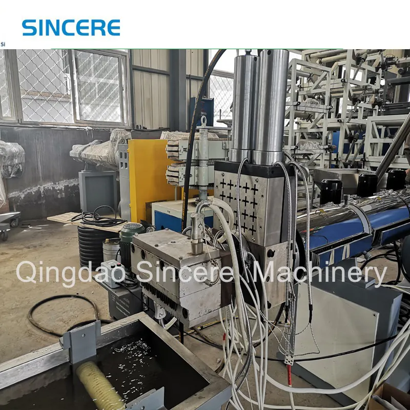 PA tái chế Granulation PVC máy pelletizing Granules sản xuất dây chuyền 2