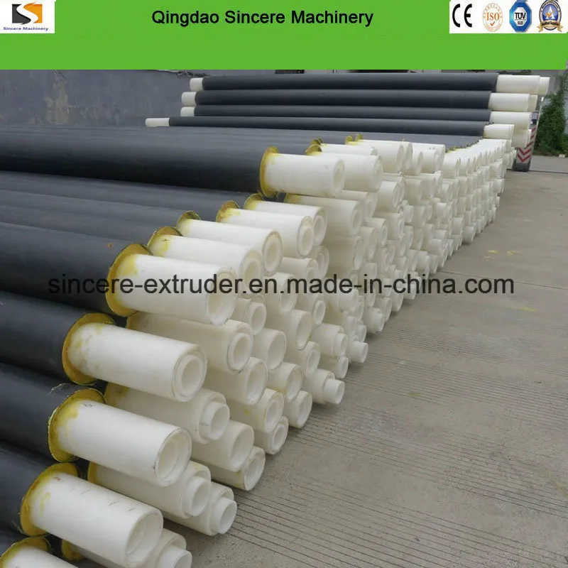Đường phủ ống thép epoxy HDPE cách nhiệt Thiết bị lớp phủ extruder 5