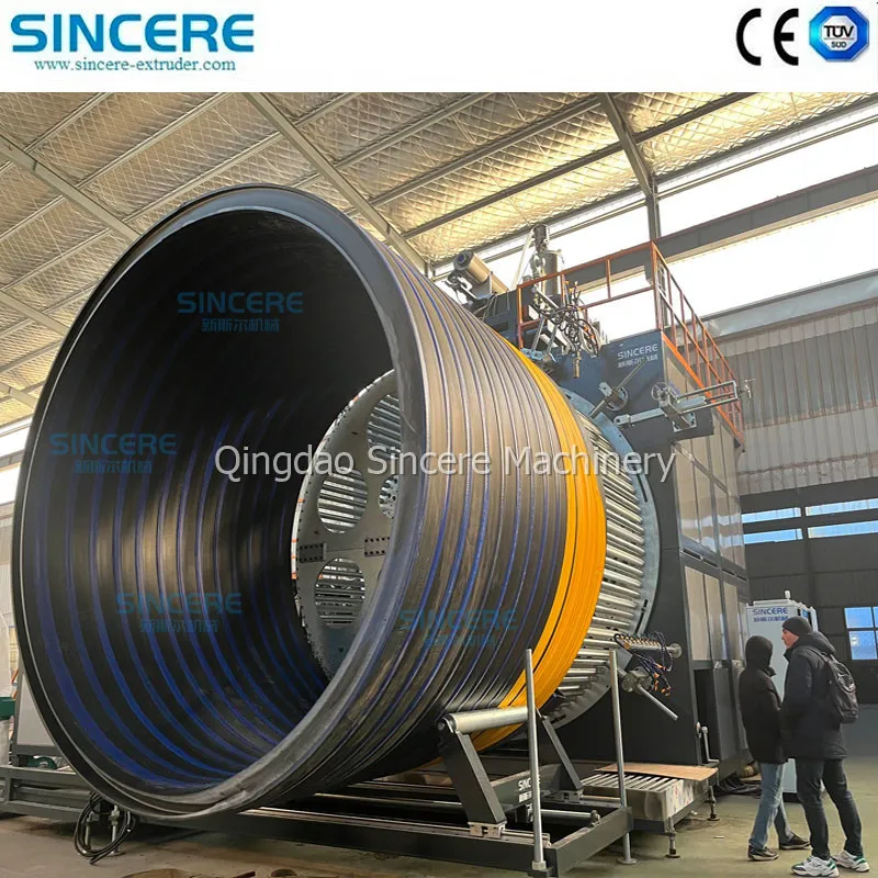 PE PP HDPE vết thương lỗ ống dẫn xoắn ốc đường xăng rỗng có tường 3